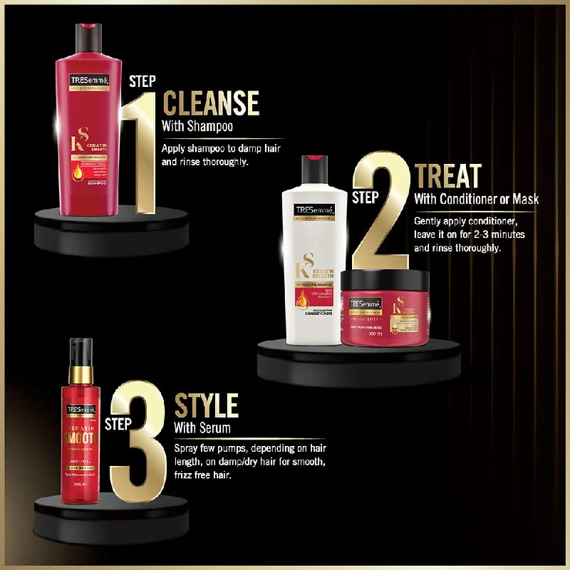 Tresemme Keratin Smooth Conditioner For Men & Women, 190 ml-6.webp